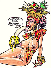 Pinup comics - Mmmmm... Big banana... by RAD