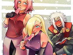 The girls Sackura and Ina appear,..