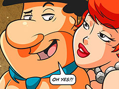Mr. Flintstoon goes towards the..