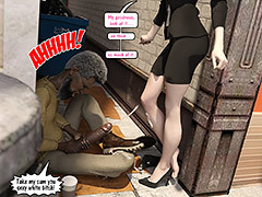 Sexy white bitch gonna fuckin' cum all..