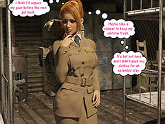 Maybe near a shower to keep my uniform..