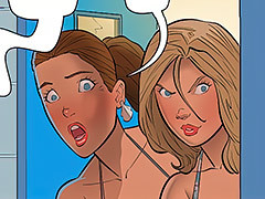 Suck my tits, dickwad, suck 'em -..