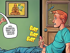 It's coming from Brandon's room, he's..