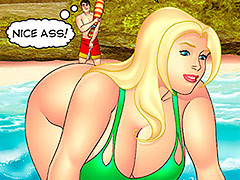 Wow, aunt looks so hot in that bikini..