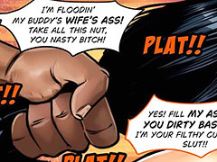 I'm floodin' my buddy's wife ass,..