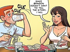 I was looking around for the bathroom..